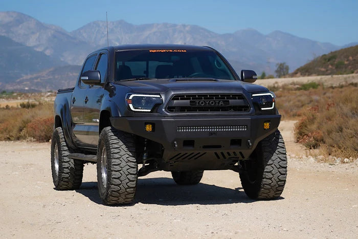 Body Armor 4X4 Pro Series Front Winch Bumper For 2005-2015 Toyota Tacoma - TC-19341 Body Armor 4x4