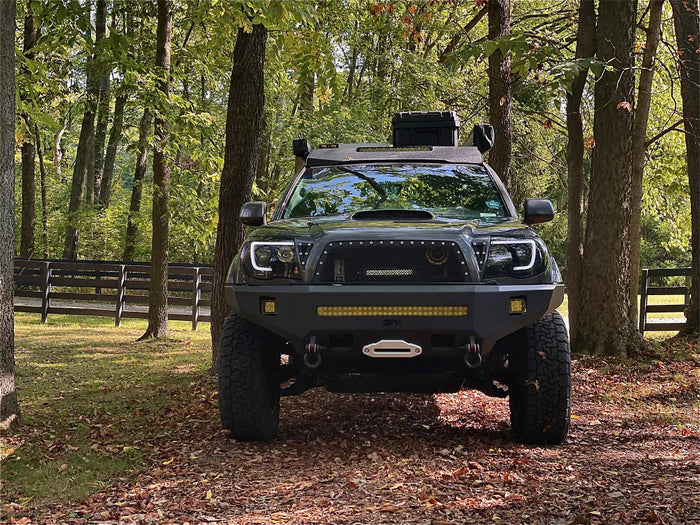 Body Armor 4X4 Pro Series Front Winch Bumper For 2005-2015 Toyota Tacoma - TC-19341 Body Armor 4x4