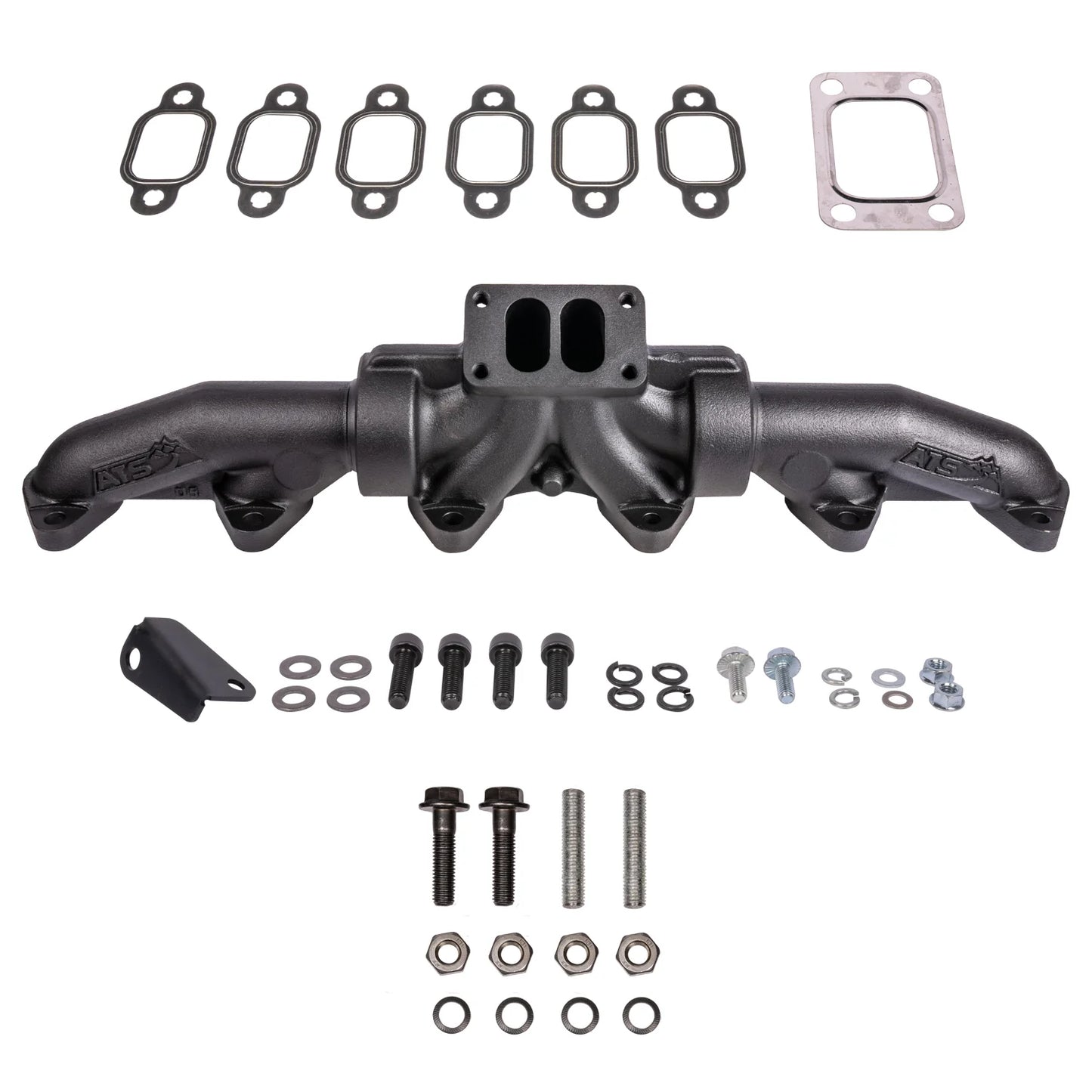 ATS Diesel 1994 - Early 98 Dodge 5.9L 12-Valve Cummins 3pc T3 PulseFlow Exhaust Manifold 2049302164
