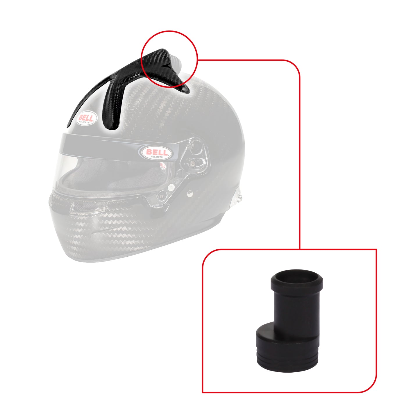 Bell FORCED AIR TOP/SIDE/QL NOZZLE (V10) KIT - Clear 2070205