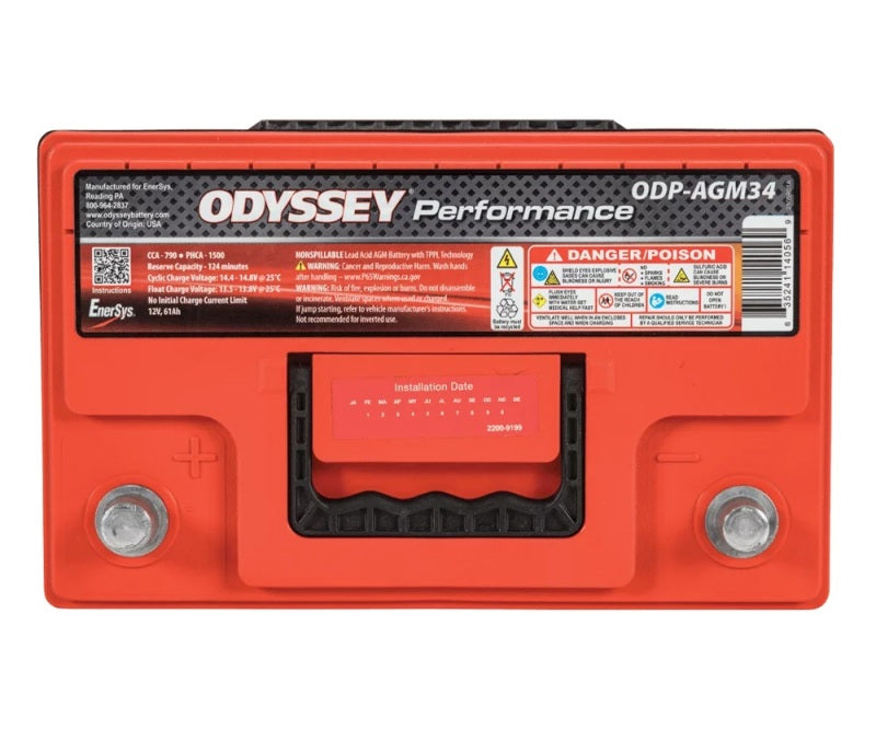 Odyssey Battery Auto/Truck/Heavy Duty & Commercial Performance AGM Battery (34-790) Odyssey Battery