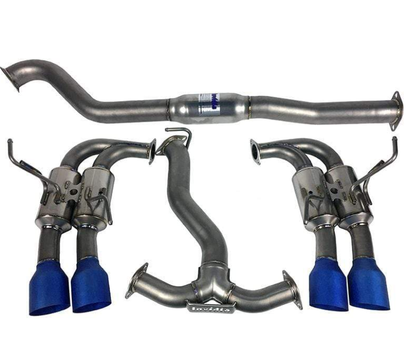 Invidia 11-14 WRX/STi Gemini 80mm Full Titanium 101mm Quad Tip Cat-Back Exhaust Invidia