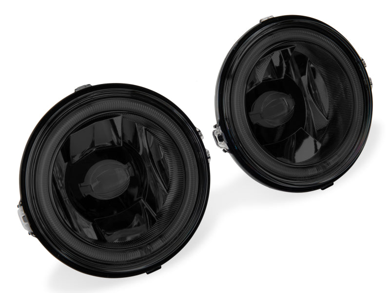 Raxiom 13-14 Ford Mustang GT CCFL Halo Fog Lights (Smoked) Raxiom