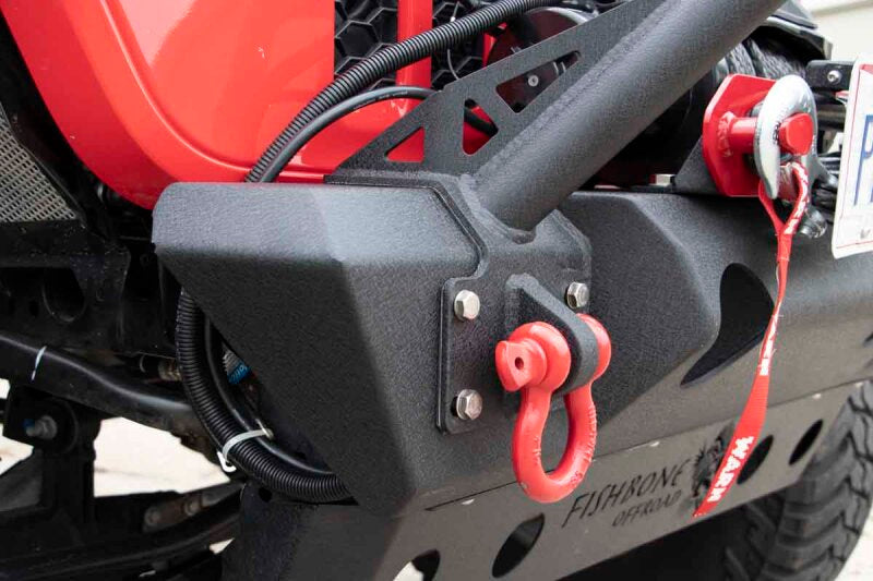 Fishbone Offroad 2018+ Jeep JL/Gladiator Wrangler JL/Gladiator Front Winch Bumper - Black Powdercoat Fishbone Offroad