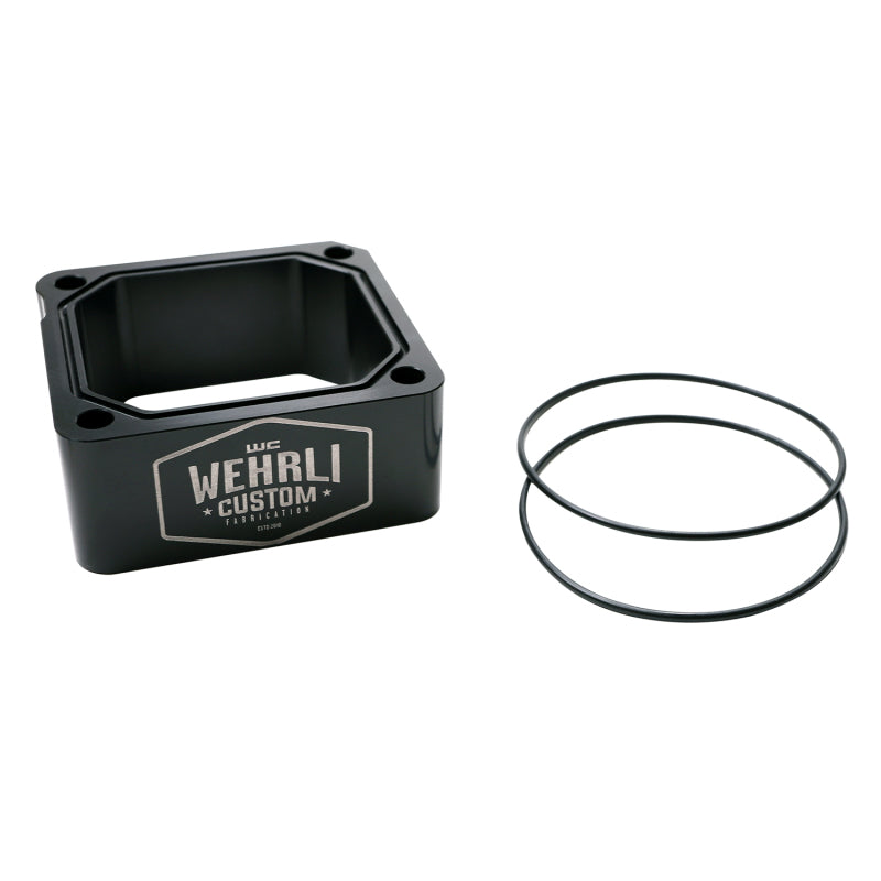 Wehrli 98.5-07 Dodge 5.9L Cummins Intake Grid Heater Delete Kit - Black Anodized & Engraved Finish - WCF100338-BLKANO