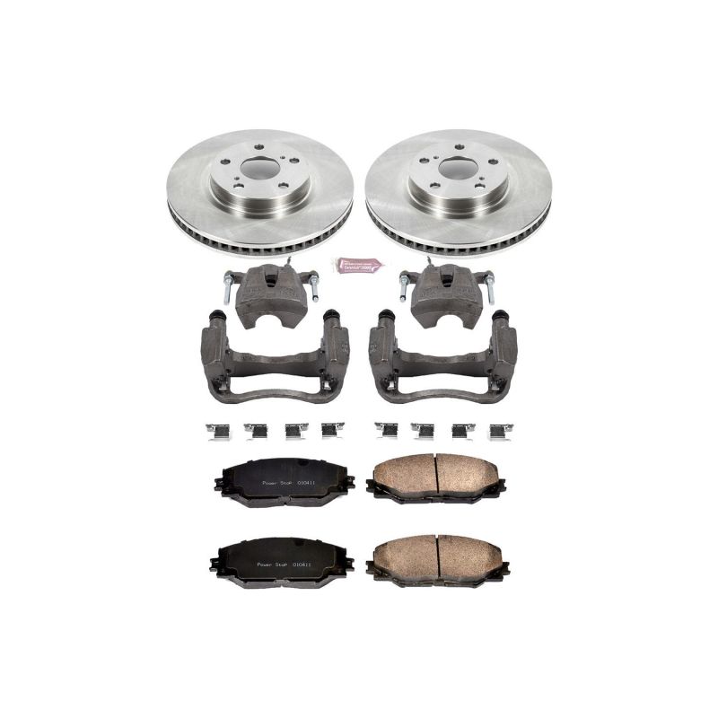Power Stop 09-10 Pontiac Vibe Front Autospecialty Brake Kit w/Calipers PowerStop