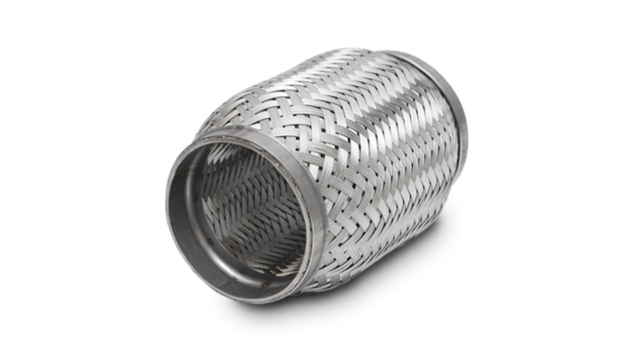 Vibrant Stainless Steel Flex Coupling w/ Internal Braid Liner – 2.5" I.D. x 4.0" Length (62804)