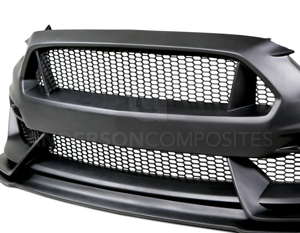Anderson Composites 15-17 Mustang GT350 Fiberglass Front Bumper AC-FB15FDMU-GR-GF Anderson Composites