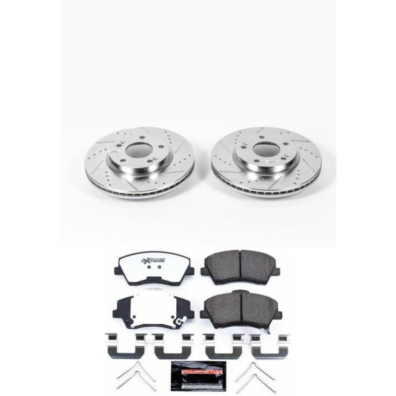 Power Stop 17-20 Hyundai Elantra Front and Rear Z36 Truck & Tow Brake Kit