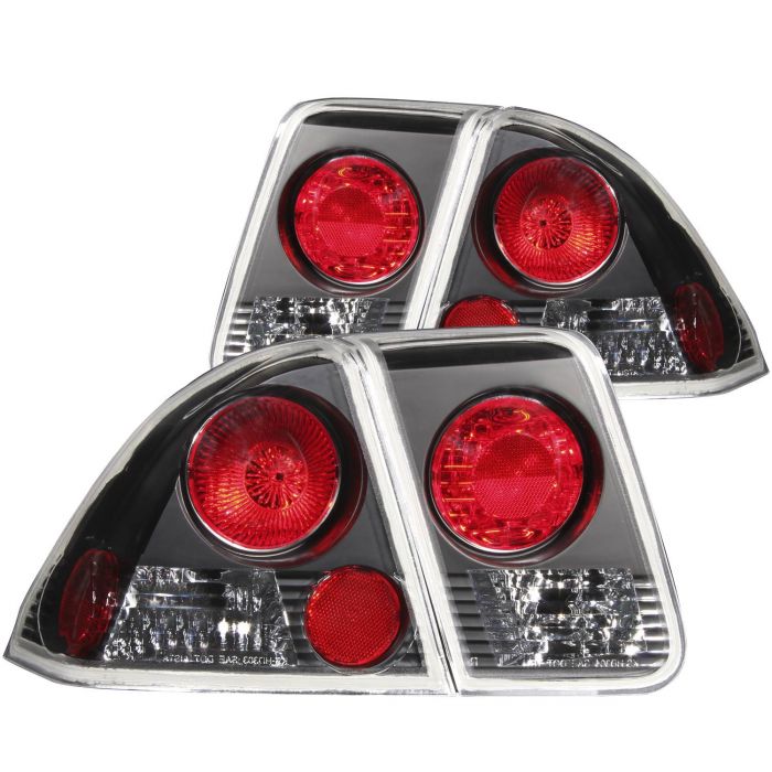 ANZO HONDA CIVIC 01-05 4DR TAIL LIGHTS BLACK - 221048