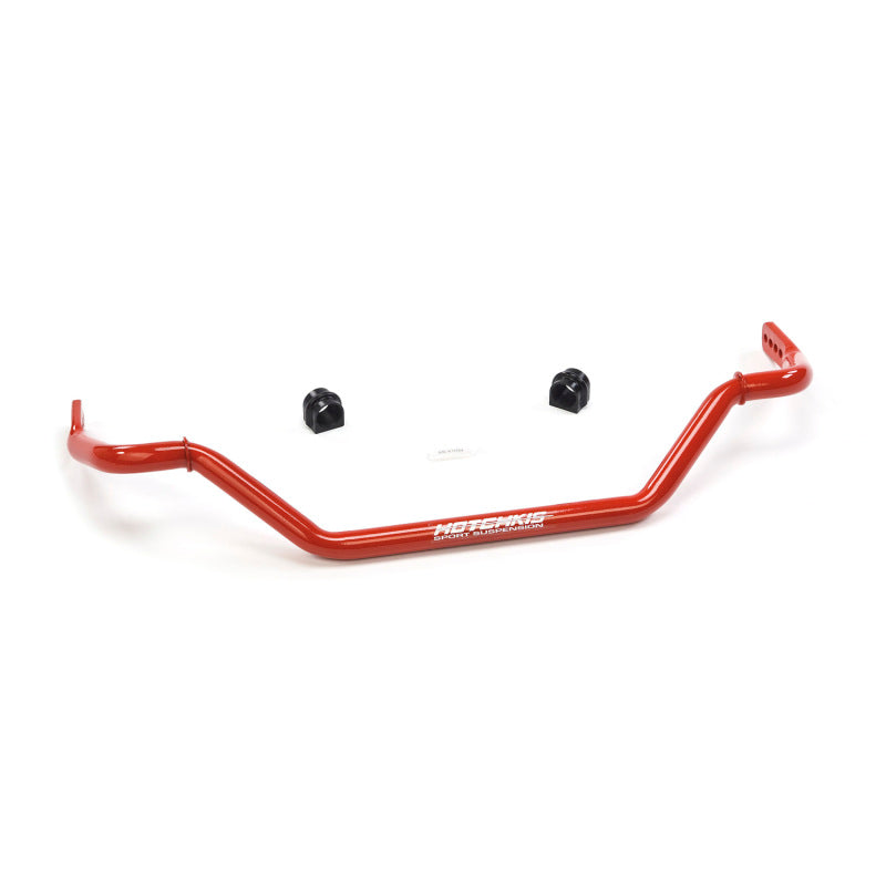 Hotchkis Front Sway Bar – fits 2003–2007 Nissan 350Z and Infiniti G35 RWD; high-performance tubular steel anti-roll bar with polyurethane bushings, mounting hardware, powder-coated finish, SKU 22413F.