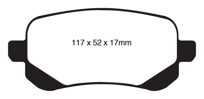 EBC YellowStuff Rear Brake Pads - DP41840R EBC