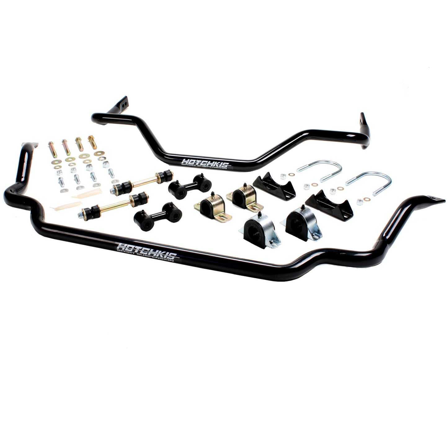 Hotchkis Extreme Sway Bar Set – designed for 1964–1972 GM A‑Body vehicles (e.g., Chevelle, Malibu, Skylark); includes high-stiffness front and rear tubular anti-roll bars, adjustable end links, and hardware, powder-coated finish, SKU 2282.
