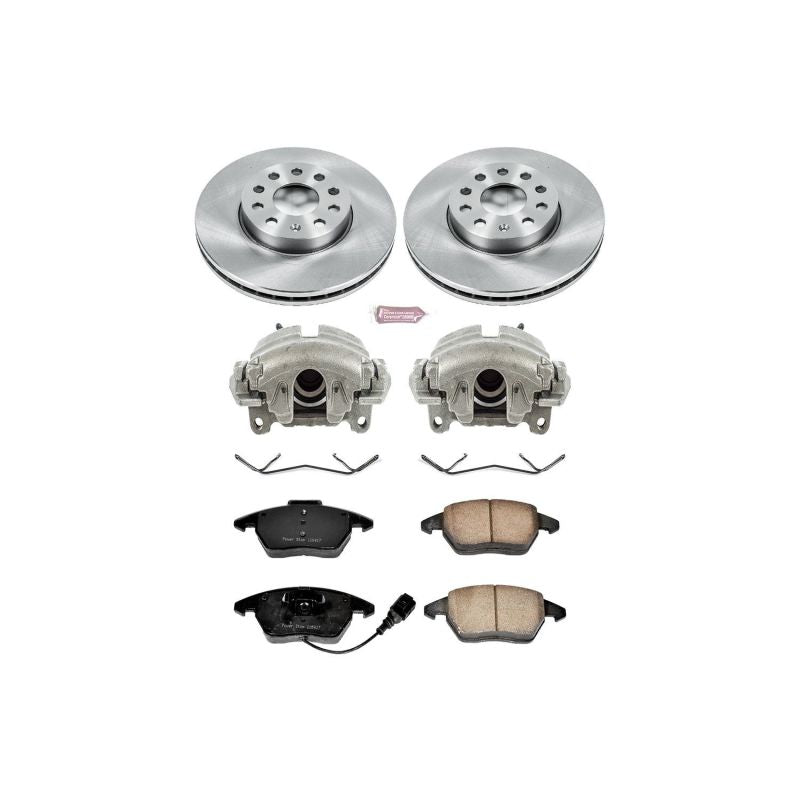 Power Stop 10-12 Audi A3 Front Autospecialty Brake Kit w/Calipers PowerStop