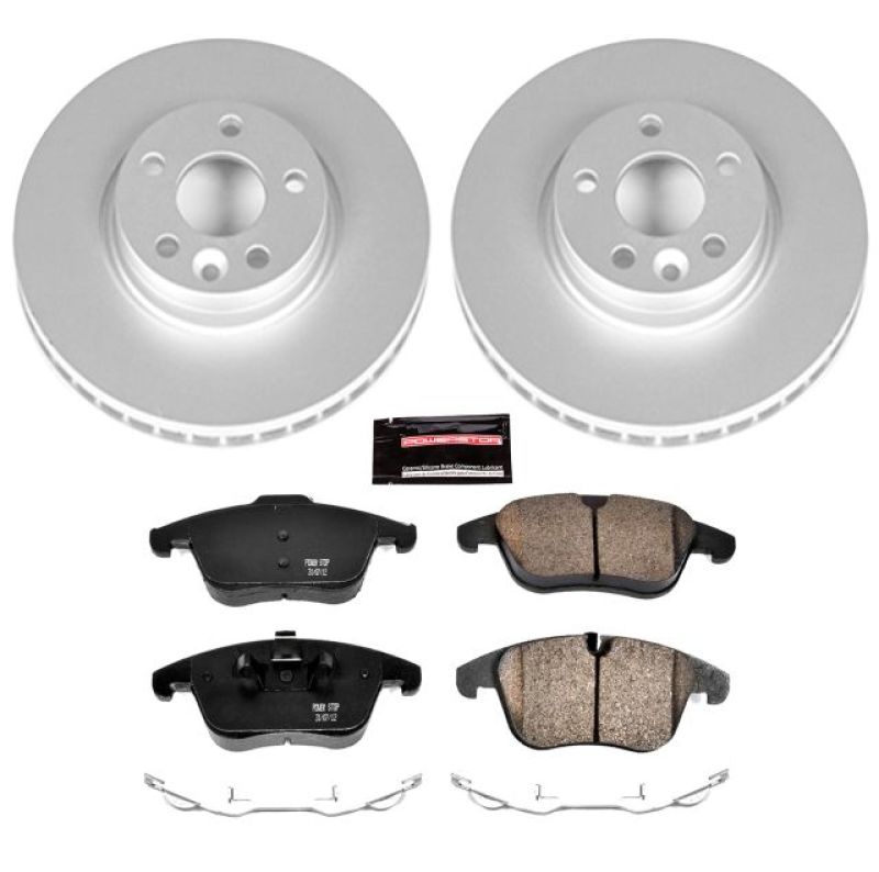 Power Stop 11-14 Volvo S60 Front Z23 Evolution Sport Coated Brake Kit PowerStop