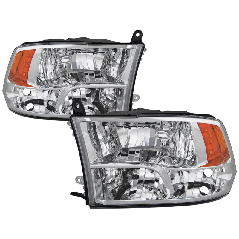 xTune Dodge Ram 1500 09-17 (Non-LED) OEM Style Headlights - OEM Chrome HD-JH-DR09-QU-C SPYDER
