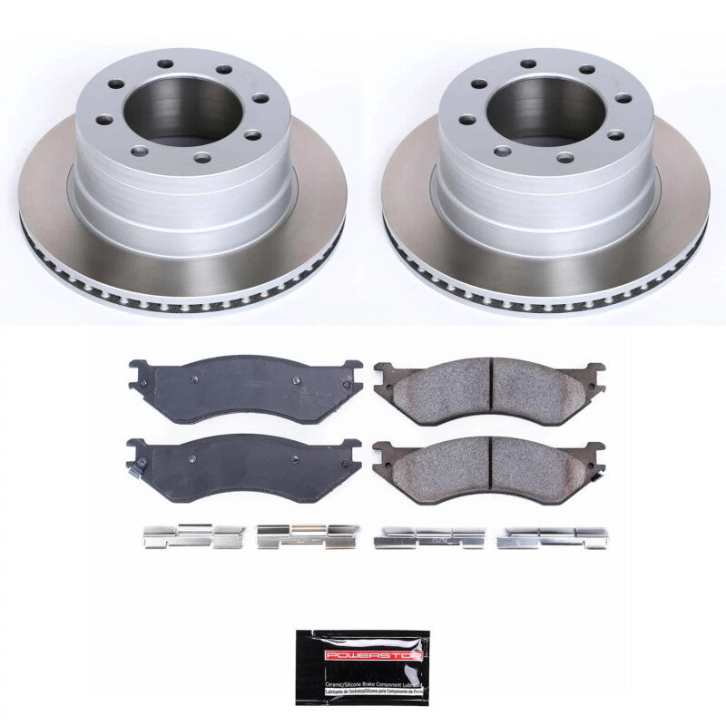 Power Stop 03-08 Dodge Ram 3500 Rear Semi-Coated Rotor Kit PowerStop