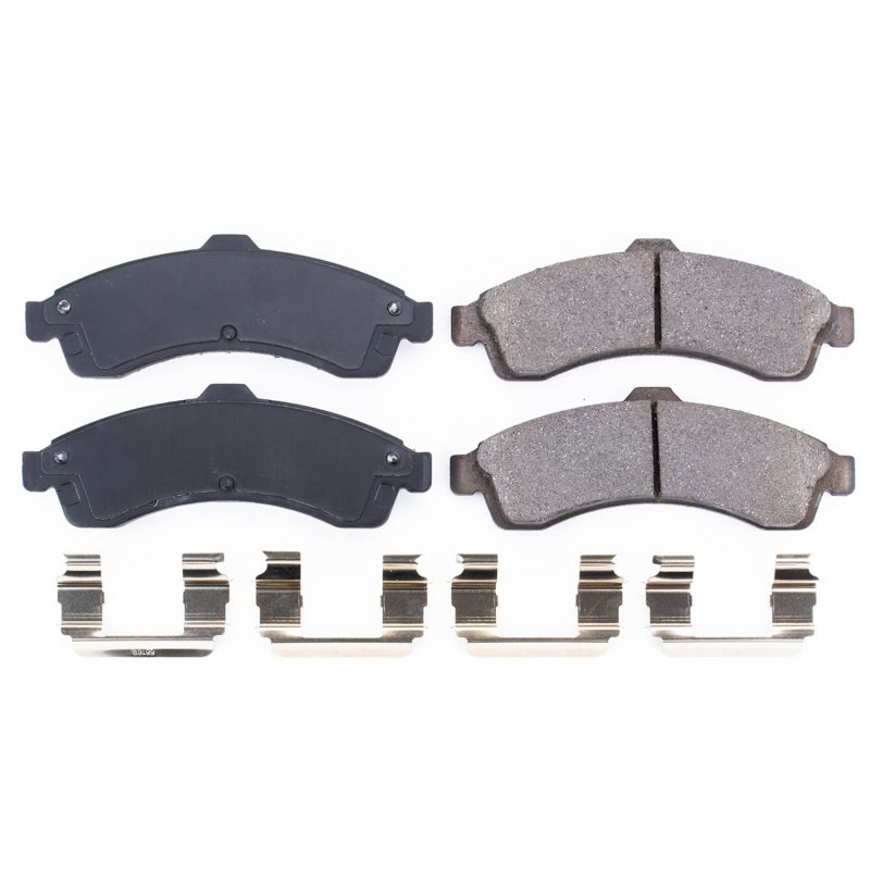 Power Stop 04-05 Buick Rainier Front Z17 Evolution Ceramic Brake Pads w/Hardware PowerStop