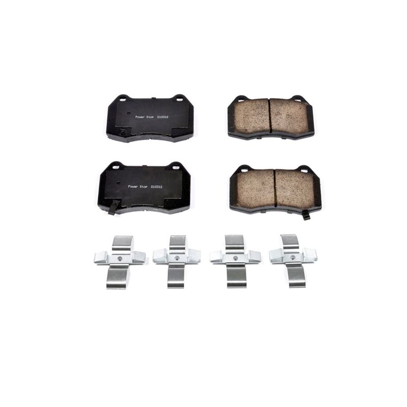 Power Stop 03-04 Infiniti G35 Front Z17 Evolution Ceramic Brake Pads w/Hardware PowerStop