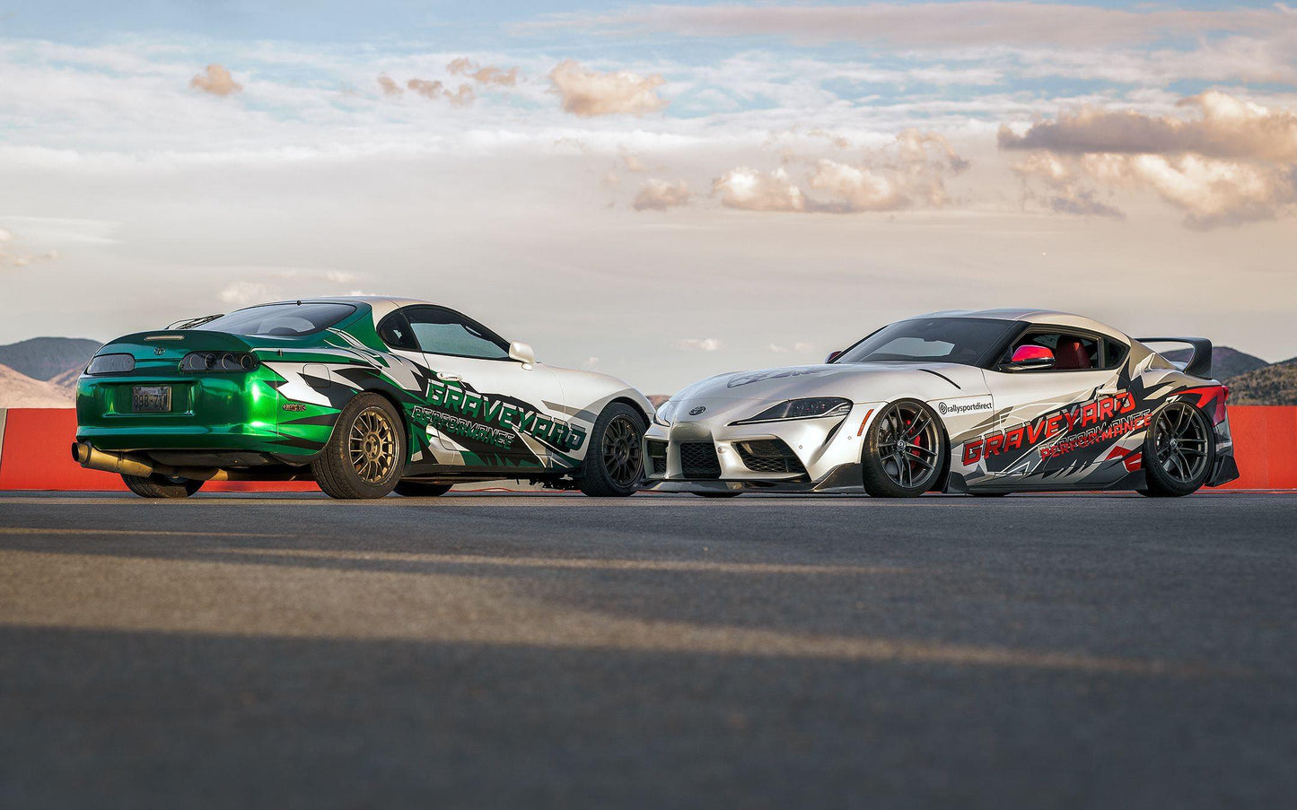 DSS Dirt Late Model Carbon Fiber Driveshaft 33.5in CC/CC 2.25in OD Tube / 1310 U-Joints