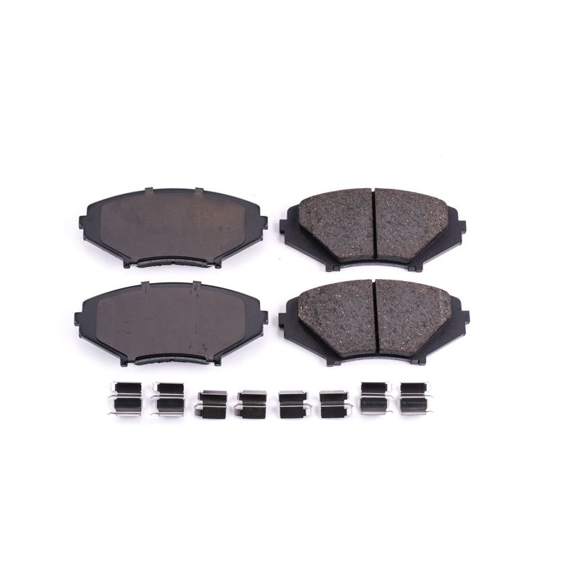 Power Stop 04-11 Mazda RX-8 Front Z17 Evolution Ceramic Brake Pads w/Hardware PowerStop