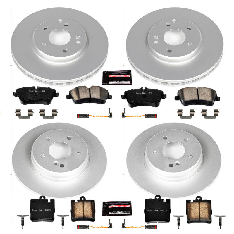 Power Stop 2003 Mercedes-Benz C230 Front & Rear Z23 Coated Brake Kit PowerStop