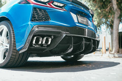 Anderson Composites 2020 - 2024 Chevrolet Corvette C8 Carbon Fiber Rear Diffuser - AC-RD20CHC8-MB