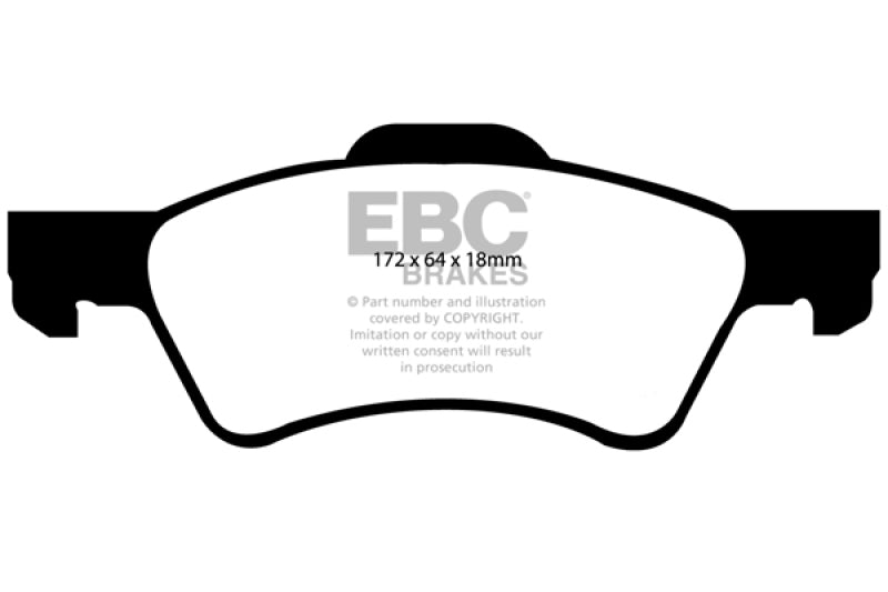 EBC Ultimax2 Front Brake Pads - UD857 EBC