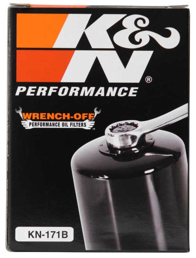 K&N Harley Davidson / Buell 3in OD x 4.063in H Black Oil Filter K&N Engineering