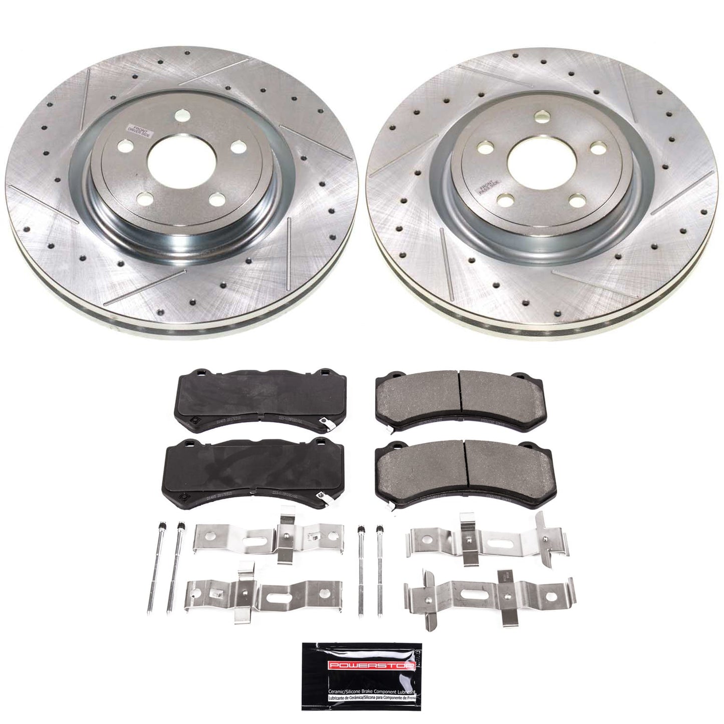 Power Stop 2021 Jeep Grand Cherokee Front Z23 Evolution Brake Kit