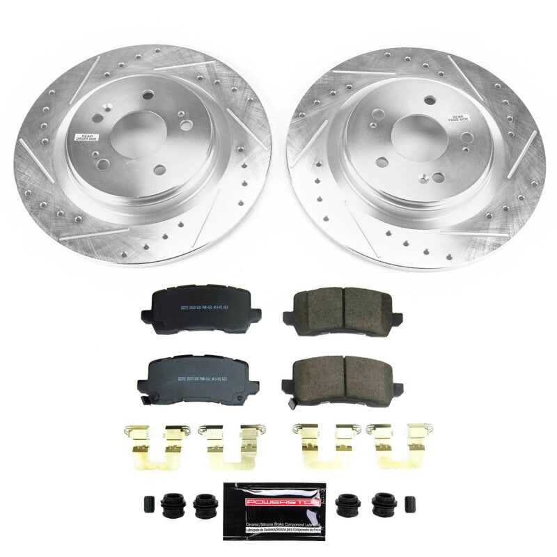 Power Stop 21-22 Honda Odyssey Rear Z23 Evolution Brake Kit PowerStop