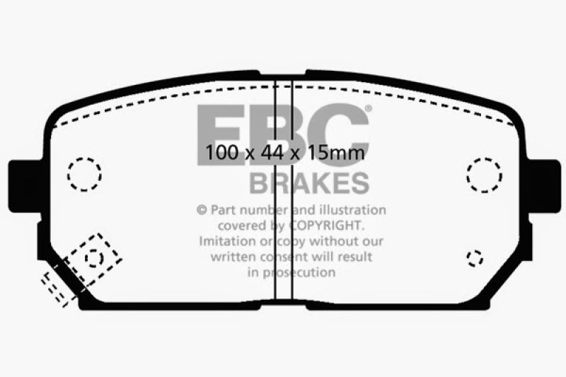 EBC YellowStuff Rear Brake Pads - DP41810R EBC