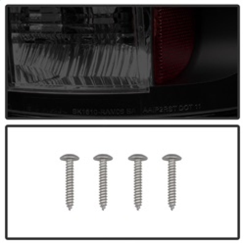 Spyder Dodge Ram 02-06 1500/Ram 2500/3500 03-06 LED Tail Light Black Smoke ALT-YD-DRAM02-LED-BSM SPYDER