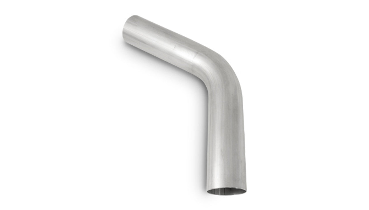 Vibrant 3.00" O.D. 304 Stainless Steel 60° Mandrel Bend – 6" Leg Lengths, 5" CLR (13072)