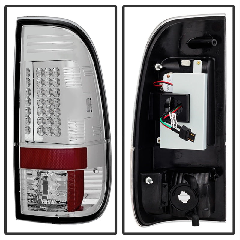 Spyder Ford Super Duty 08-15 LED Tail Lights Chrome ALT-YD-FS07-LED-C SPYDER