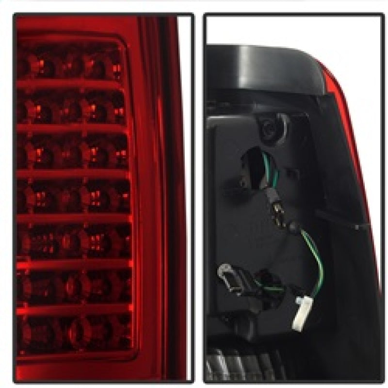xTune 03-06 Chevrolet Silverado 1500/2500HD LED Tail Lights - Red Clear (ALT-JH-CSIL03-CS-RC) SPYDER