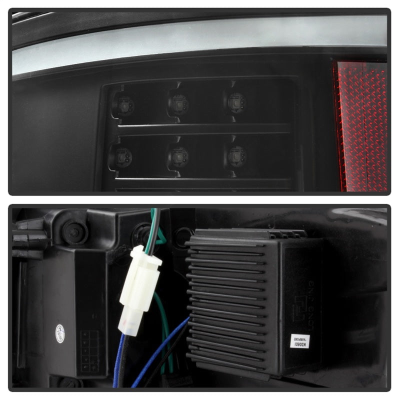 xTune 09-14 Ford F-150 Light Bar LED Tail Lights - Black (ALT-JH-FF15009-LBLED-BK) SPYDER