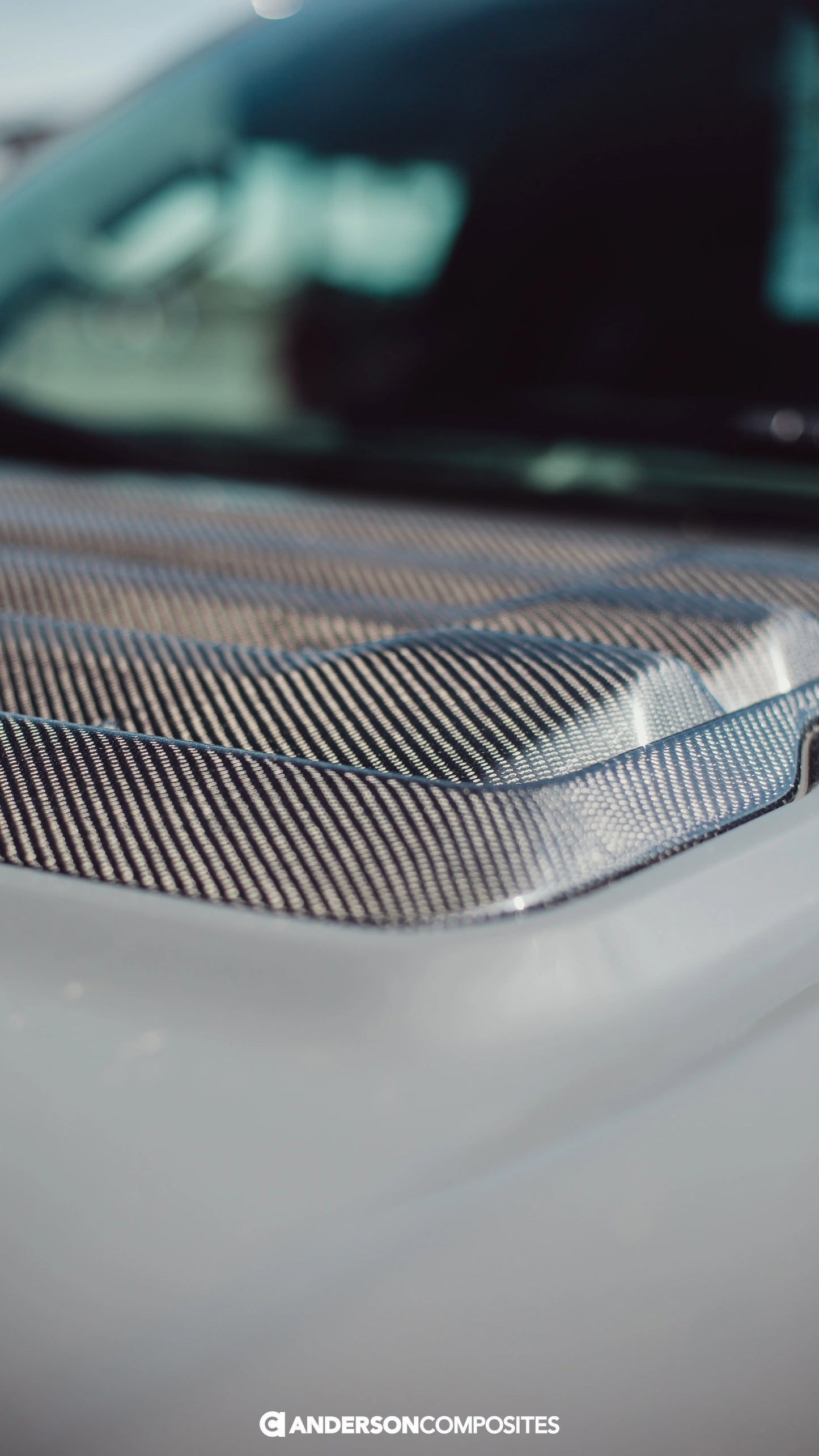 Anderson Composites 17-20 Ford Raptor OE Carbon Fiber Hood Vent (Louver) AC-HDS17FDRA-OE