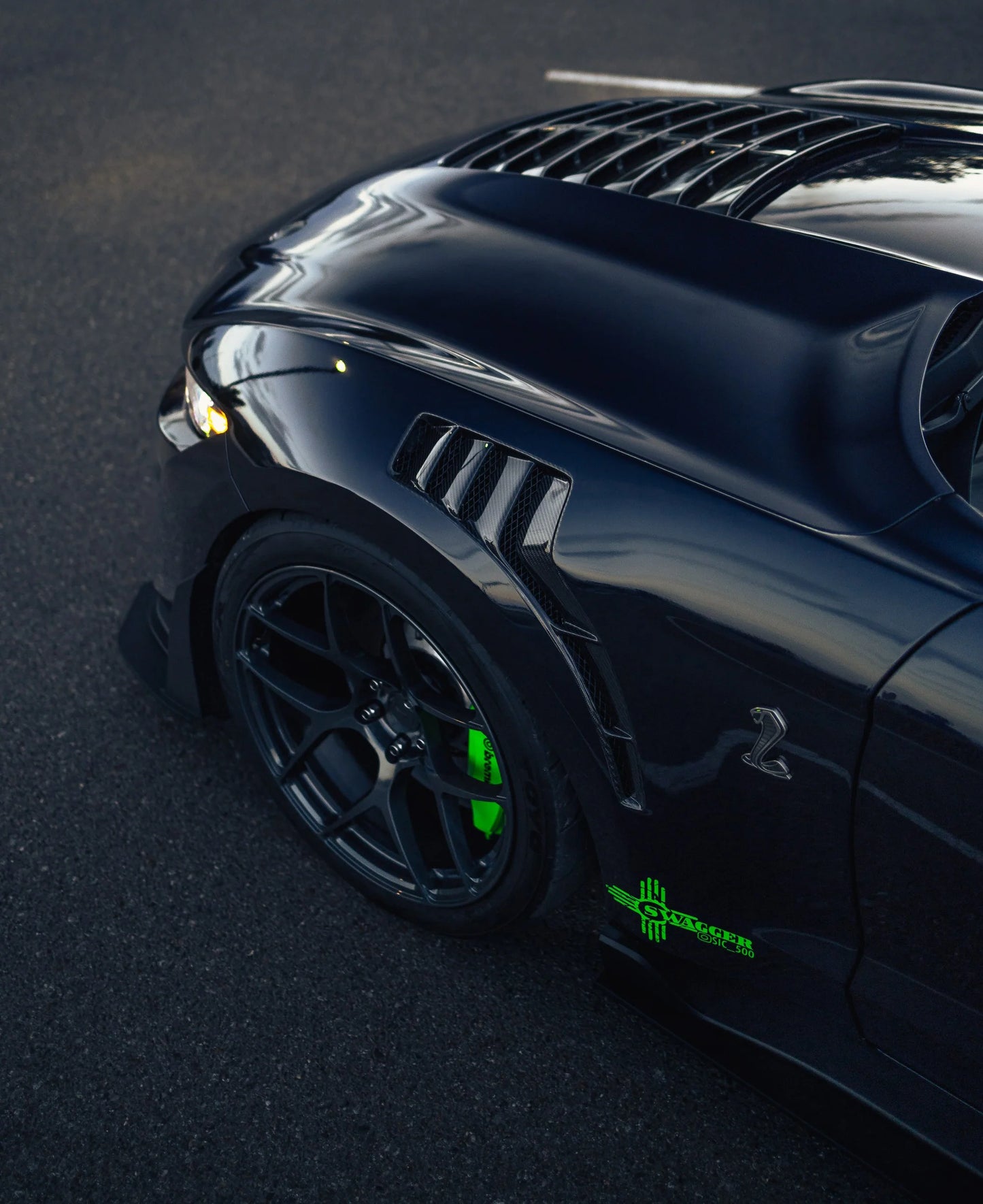 Anderson Composites 2020 - 2023 Ford Mustang Shelby GT500 Type-TPF Carbon Fiber Fenders (Pair) - AC-FF20FDMU500-TPF Anderson Composites