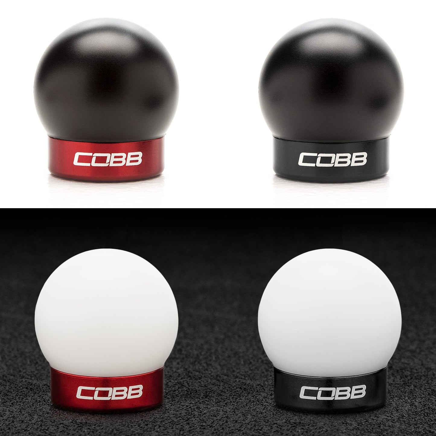 COBB Ford Mustang Shift Knob Black with Red Base 2M1350-RD