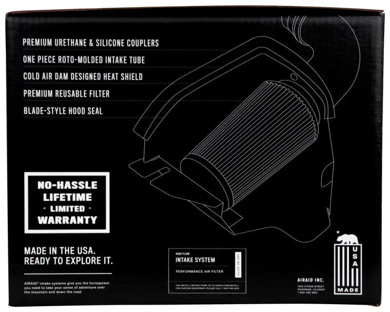 Airaid 11-14 Jeep GC / 11-13 Dodge Durango 3.6/5.7L CAD Intake System w/o Tube (Dry / Red Media) Airaid