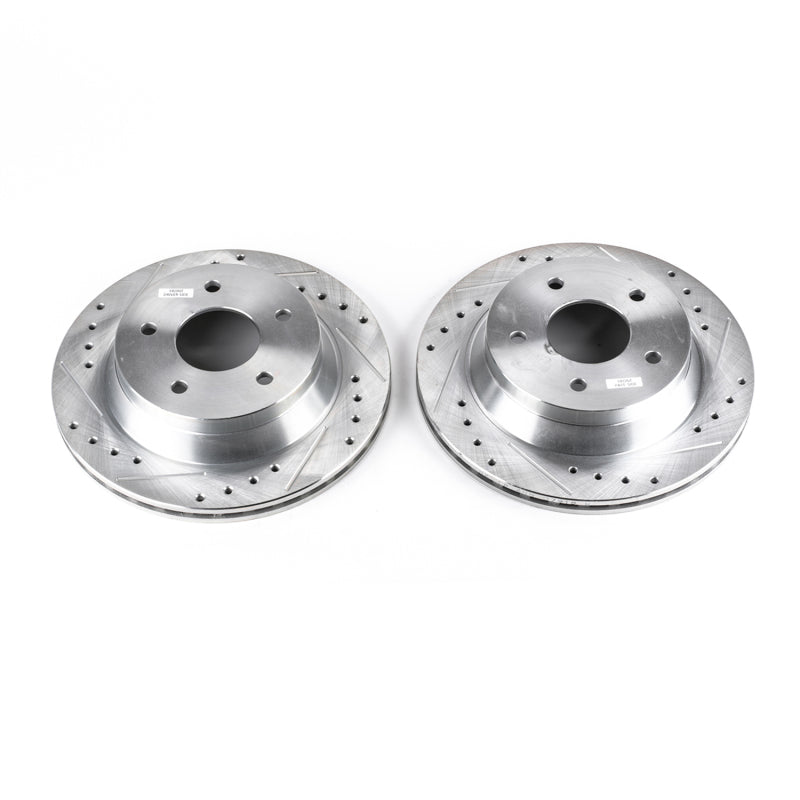 Power Stop 84-87 Chevrolet Corvette Front Evolution Drilled & Slotted Rotors - Pair PowerStop
