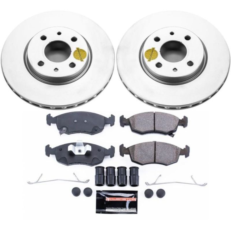 Power Stop 12-18 Fiat 500 Front Z23 Evolution Sport Coated Brake Kit PowerStop