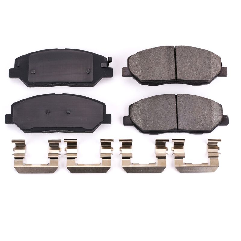 Power Stop 09-11 Hyundai Genesis Front Z17 Evolution Ceramic Brake Pads w/Hardware PowerStop