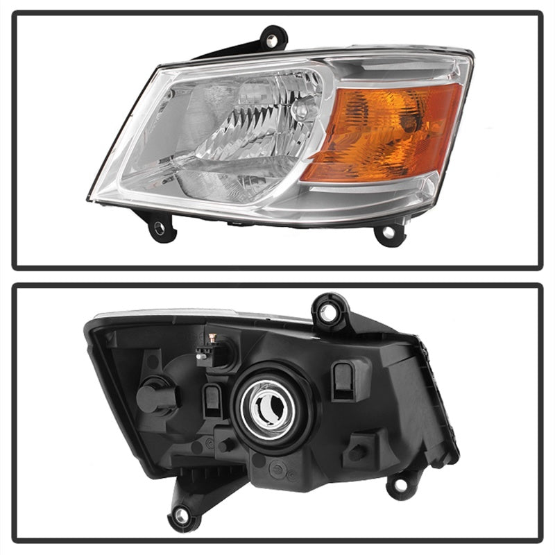 xTune Dodge Grand Caravan 08-10 Driver Side Headlight -OEM Left HD-JH-DGC08-OE-L SPYDER