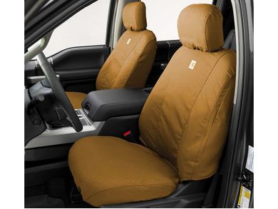 Covercraft Carhartt SeatSaver Seat Covers for 2009-2021 E-150/E-250/E-350 Super Duty Front Row Brown - SSC2422CABN