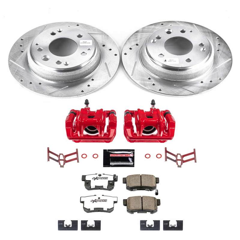 Power Stop 96-98 Acura RL Rear Z26 Street Warrior Brake Kit w/Calipers PowerStop