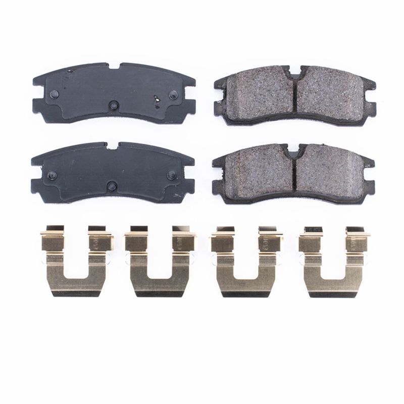 Power Stop 98-02 Cadillac Seville Rear Z17 Evolution Ceramic Brake Pads w/Hardware PowerStop