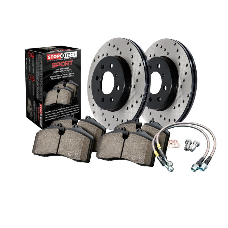 Sport Axle Pack Drilled Rotor, Rear Stoptech