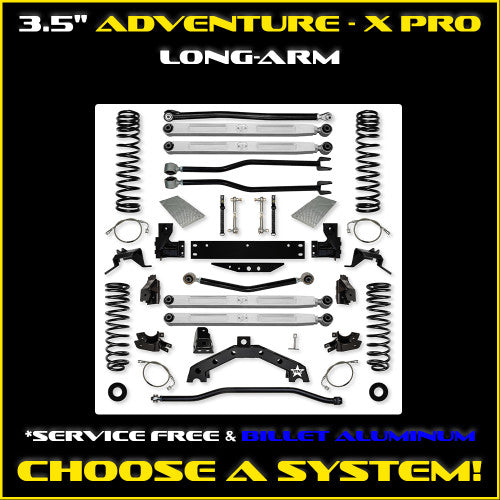 Rock Krawler 07-18 Jeep Wrangler JK 2DR / JKU 4DR Arm Adventure X Pro Lower Long (PB+J) - Front